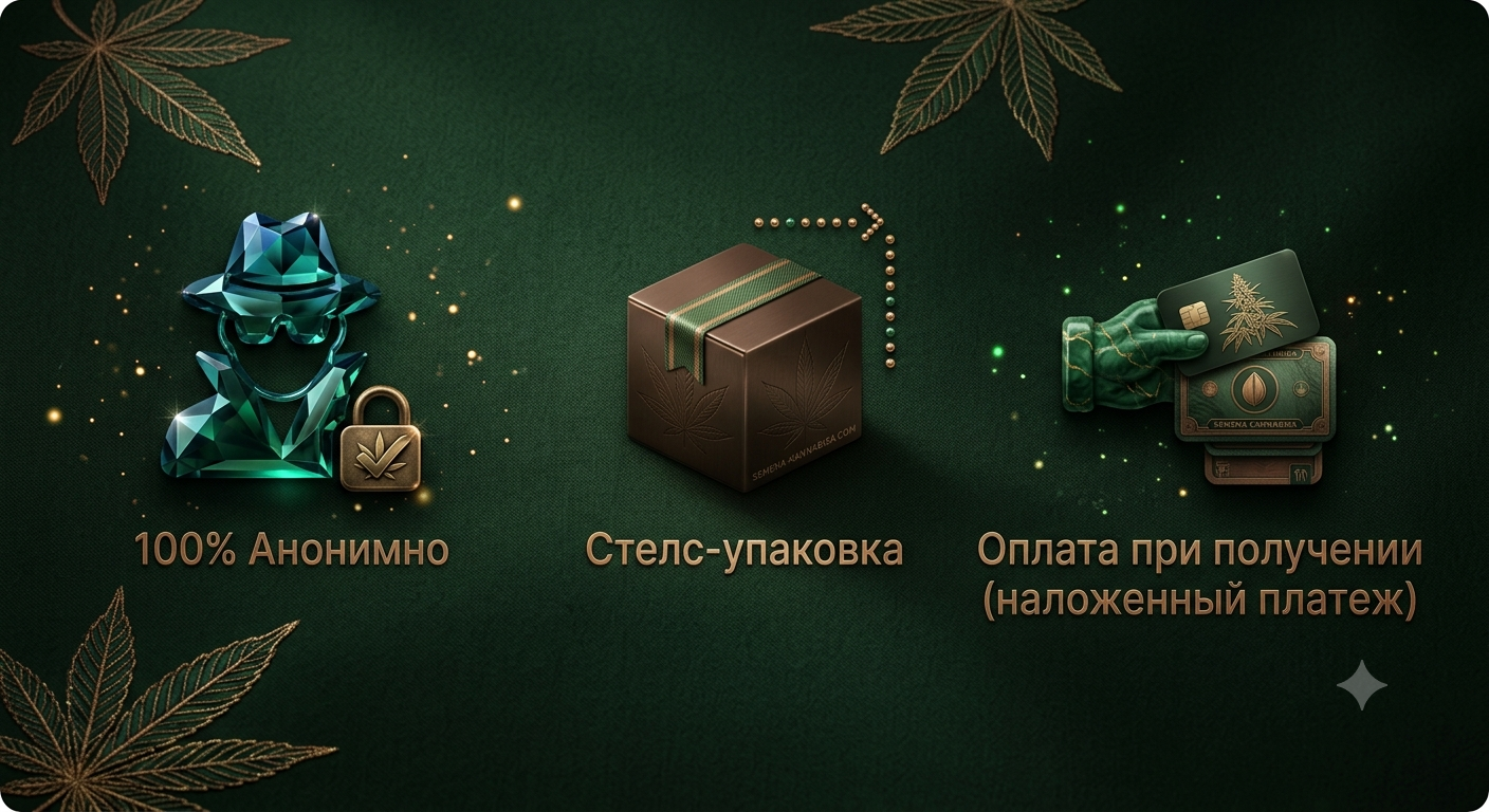100% Анонимно, Стелс-упаковка, Оплата при получении (наложенный платеж)